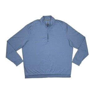 Johnnie O Pullover Mens XL Prep Performance Blue Flex Stretch Golf Wicking